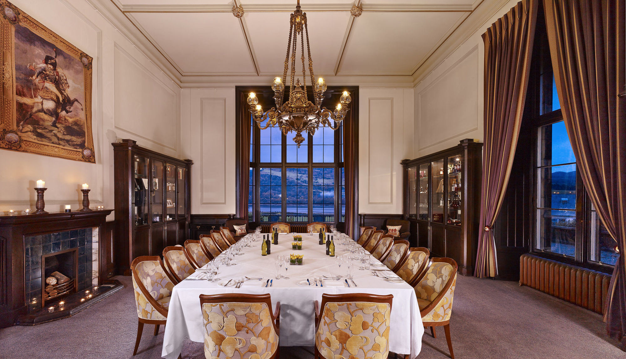 Mar Hall Golf & Spa Resort บิช็อปตัน ร้านอาหาร รูปภาพ The dining room